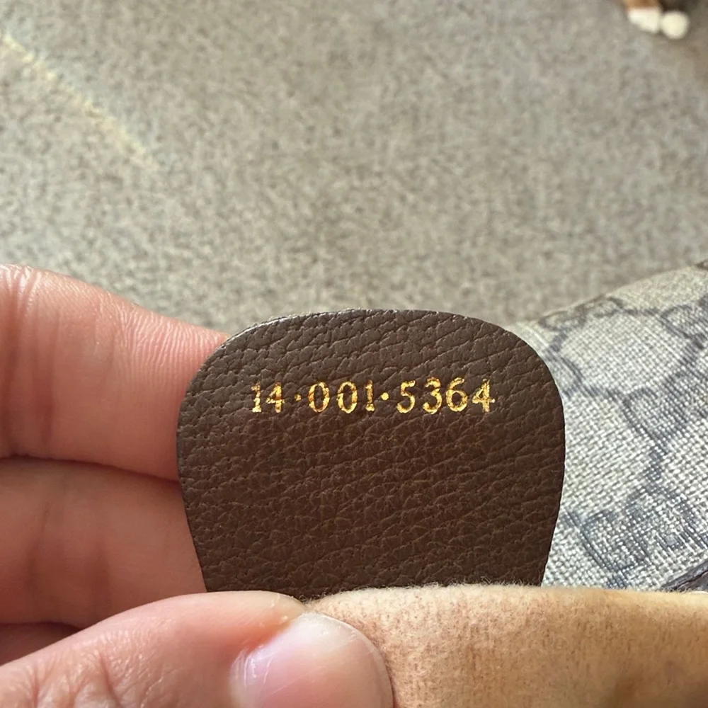 Gucci Beige and Brown Monogram Pouch - Picture 5 of 5
